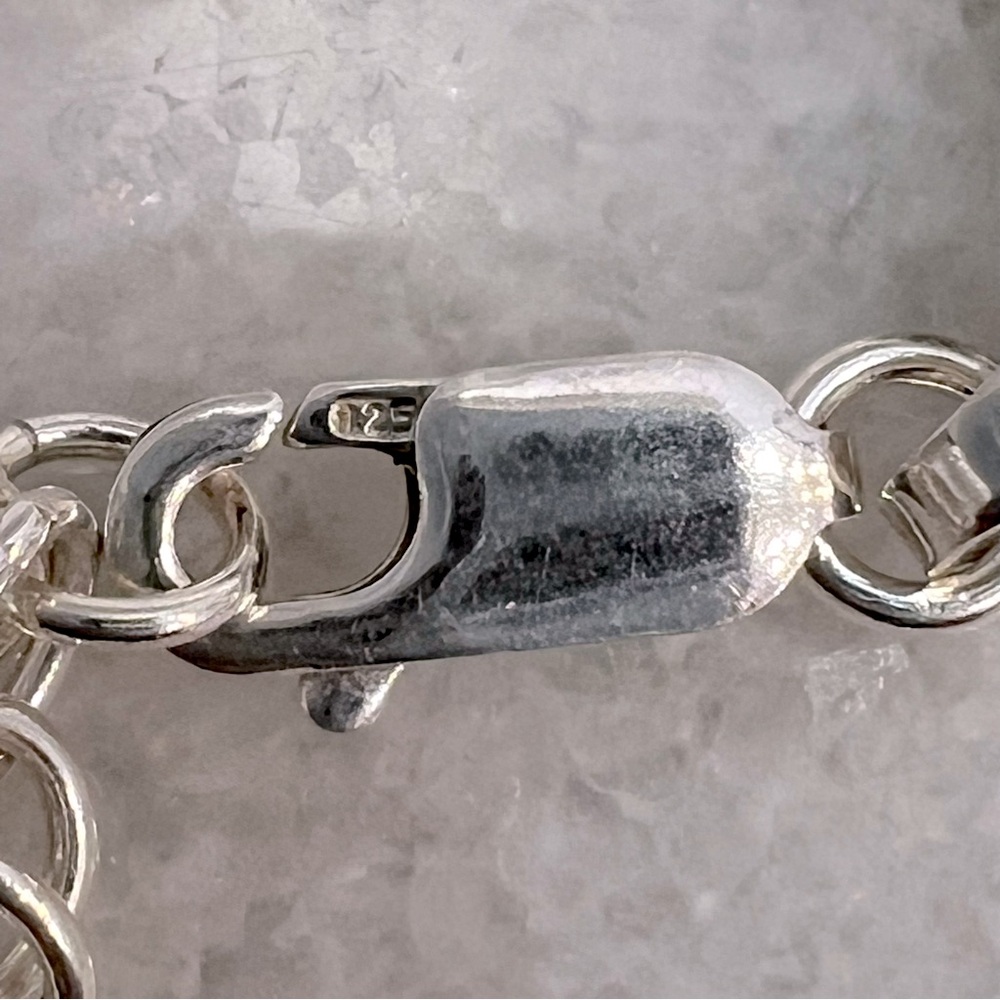 Sterling Silver Byzantine Rope Chain Necklace - Picture 9 of 10